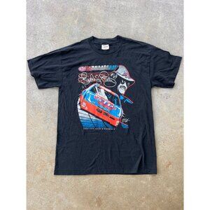 Vintage Richard Petty STP Motorsports Graphic T-Shirt XL Black L3
